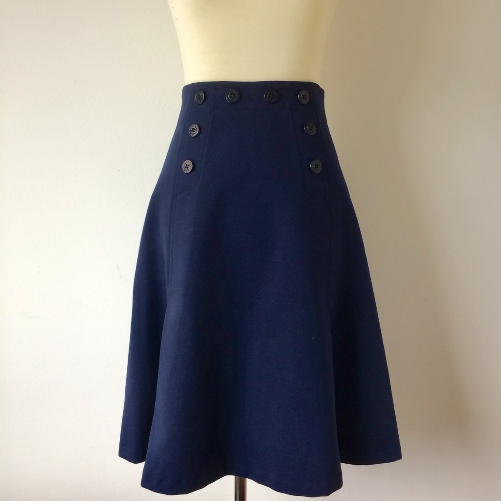 Adorable J. Crew High-waisted Ponte Nautical Skirt